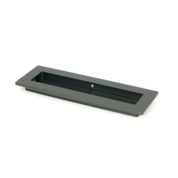 [50208] Matt Black 175mm Plain Rectangular Pull - 50208