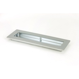 [50638] Satin Chrome 175mm Plain Rectangular Pull - 50638