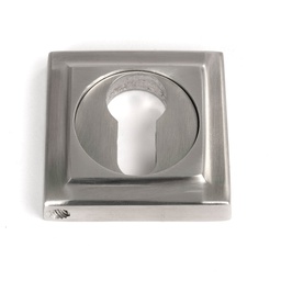 [49875] Satin Marine SS (316) Round Euro Escutcheon (Square) - 49875