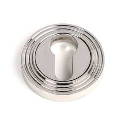 [49878] Polished Marine SS (316) Round Euro Escutcheon (Beehive) - 49878