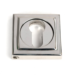 [49879] Polished Marine SS (316) Round Euro Escutcheon (Square) - 49879