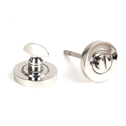 [49860] Polished Marine SS (316) Round Thumbturn Set (Plain) - 49860