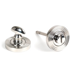 [49862] Polished Marine SS (316) Round Thumbturn Set (Beehive) - 49862