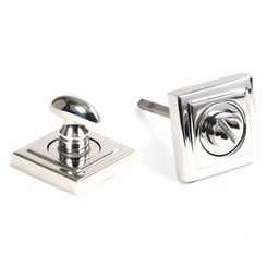 [49863] Polished Marine SS (316) Round Thumbturn Set (Square) - 49863