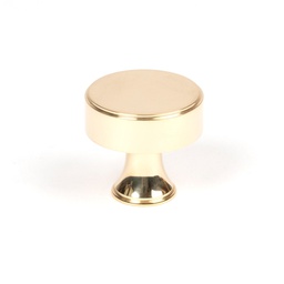 [50485] Polished Brass Scully Cabinet Knob - 32mm - 50485