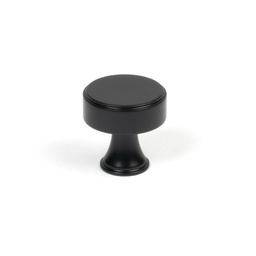 [50554] Matt Black Scully Cabinet Knob - 25mm - 50554