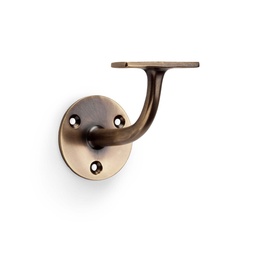 [AW750AB] Alexander & Wilks Architectural Handrail Bracket - Antique Brass