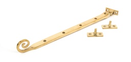 [83596] Polished Brass 12" Monkeytail Stay - 83596