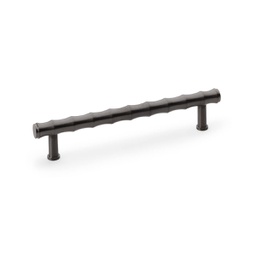 [AW809B-160-DBZPVD] Alexander & Wilks Crispin Bamboo T-bar Cupboard Pull Handle - Dark Bronze PVD