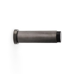 [AW600-75-DBZPVD] Alexander & Wilks Brunel Knurled Door Stop - Dark Bronze PVD