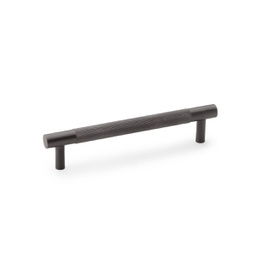 [AW810-128-DBZPVD] Alexander & Wilks Brunel Knurled T-bar Cupboard Handle - Dark Bronze PVD - Centres 128mm