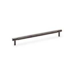 [AW810-224-DBZPVD] Alexander & Wilks Brunel Knurled T-bar Cupboard Handle - Dark Bronze Finish - Centres 224mm