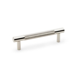 [AW810-96-PN] Alexander & Wilks Brunel Knurled T-bar Cupboard Handle - Polished Nickel - Centres 96mm