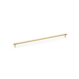 [AW810-448-SBPVD] Alexander & Wilks Brunel Knurled T-bar Cupboard Handle - Satin Brass PVD - Centres 448mm