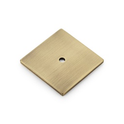 [AW894-45-AB] Alexander & Wilks Bullion Square Backplate - Antique Brass