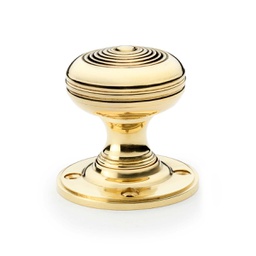 [AW303-50-UB] Alexander & Wilks Christoph Mortice Knob - Unlacquered Brass