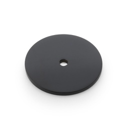 [AW895-40-BL] Alexander & Wilks Circular Backplate - Black - Diameter 40mm