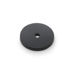 [AW895-30-BL] Alexander & Wilks Circular Backplate - Black - Diameter 30mm