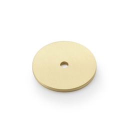 [AW895-35-SB] Alexander & Wilks Circular Backplate - Satin Brass - Diameter 35mm