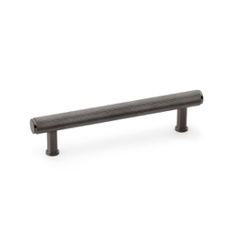 [AW809-128-DBZPVD] Alexander & Wilks Crispin Knurled T-bar Cupboard Pull Handle - Dark Bronze PVD - Centres 128mm