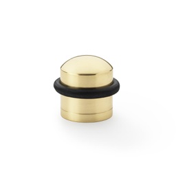 [AW638PBL] Alexander & Wilks Dome Top Floor Mounted Door Stop - Polished Brass