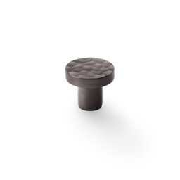 [AW820-30-DBZ] Alexander & Wilks Hanover Hammered Cupboard Knob - Dark Bronze - 30mm