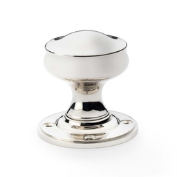 [AW301-50-PN] Alexander & Wilks Harris Door Knob - Polished Nickel