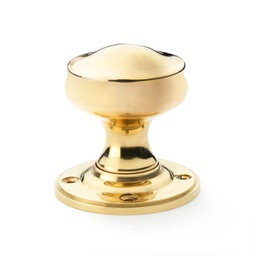 [AW301-50-UB] Alexander & Wilks Harris Door Knob - Unlacquered Brass