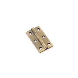 [AW050-CH-AB] Alexander & Wilks Heavy Pattern Solid Brass Cabinet Butt Hinge - Antique Brass - 2"