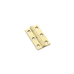 [AW050-CH-PB] Alexander & Wilks Heavy Pattern Solid Brass Cabinet Butt Hinge - Polished Brass - 2"