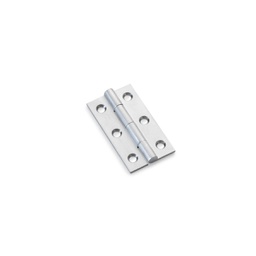 [AW050-CH-SC] Alexander & Wilks Heavy Pattern Solid Brass Cabinet Butt Hinge - Satin Chrome - 2"