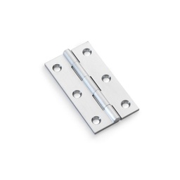 [AW075-CH-SC] Alexander & Wilks Heavy Pattern Solid Brass Cabinet Butt Hinge - Satin Chrome - 3"