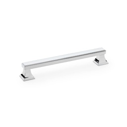 [AW813-160-PC] Alexander & Wilks Jesper Square Cabinet Pull Handle - Polished Chrome - Centres 160mm