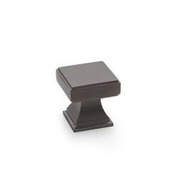 [AW806-30-DBZPVD] Alexander & Wilks Jesper Square Cupboard Knob - Dark Bronze PVD