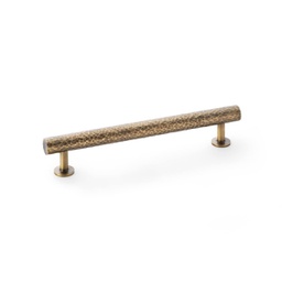 [AW817-160-AB] Alexander & Wilks Leila Hammered Cabinet Pull - Antique Brass