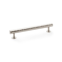 [AW817-160-SN] Alexander & Wilks Leila Hammered Cabinet Pull - Satin Nickel