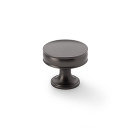 [AW808-38-DBZ] Alexander & Wilks Lynd Cupboard Knob - Dark Bronze - 38mm