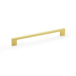 [AW837-224-SB] Alexander & Wilks Marco Cupboard Pull Handle - Satin Brass - 224mm