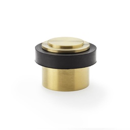 [AW603SBPVD] Alexander & Wilks Plain Floor Mounted Door Stop - Satin Brass PVD