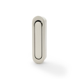 [AW991SN] Alexander & Wilks Radius Sliding Door Edge Pull - Satin Nickel