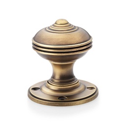 [AW304-50-AB] Alexander & Wilks Romeo Mortice Knob - Antique Brass