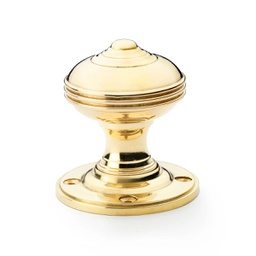 [AW304-50-UB] Alexander & Wilks Romeo Mortice Knob - Unlacquered Brass