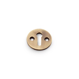 [AW380-AB] Alexander & Wilks Standard Profile Round Escutcheon - Antique Brass