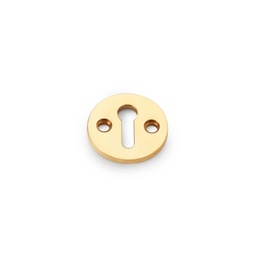 [AW380-UB] Alexander & Wilks Standard Profile Round Escutcheon - Unlacquered Brass