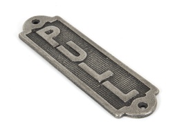 [83684] Antique Pewter Pull Sign - 83684