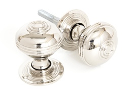 [83855] Polished Nickel 50mm Prestbury Mortice/Rim Knob Set - 83855