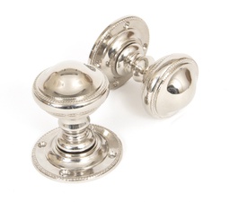 [83861] Polished Nickel Brockworth Mortice Knob Set - 83861