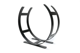 [47211] Matt Black Curved Log Holder - Large - 47211