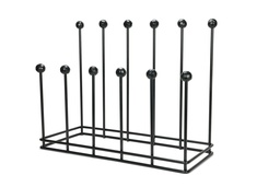 [47108] Matt Black Six Pair Boot Rack - 47108