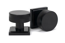 [46797] Black Brompton Mortice/Rim Knob Set (Square) - 46797